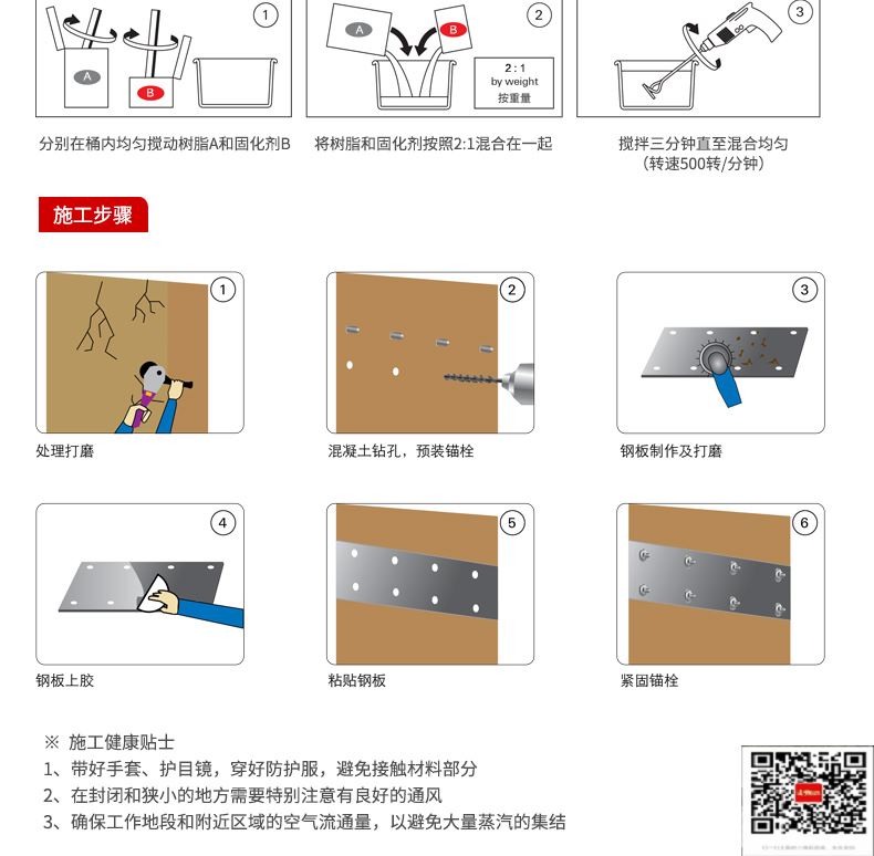 包钢同心粘钢加固施工过程